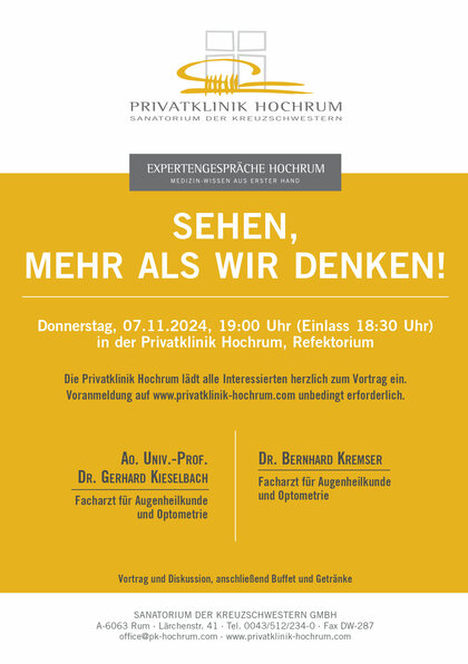 Privatklinik Hochrum – Expertengespräche